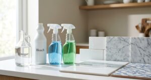 what should you not clean tile with